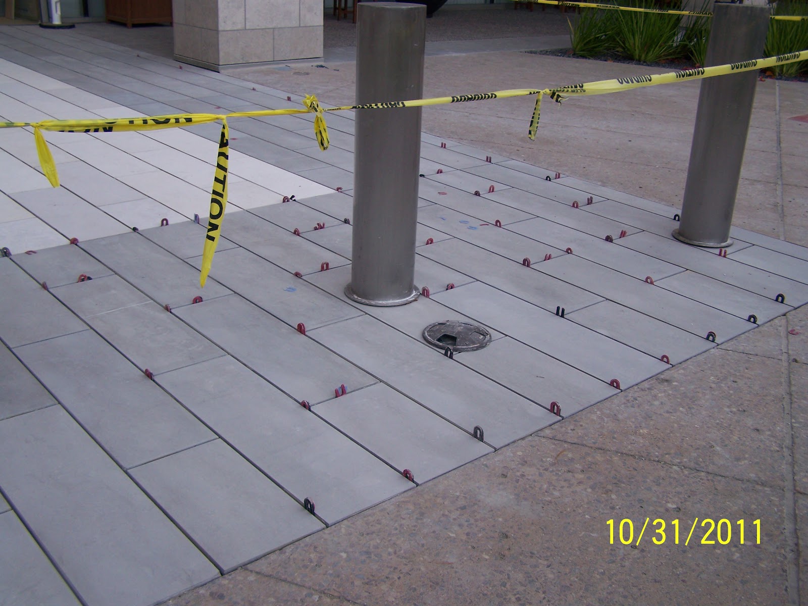 Forensic tile and stone project completed with the help of consultants.